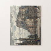 Edinburgh Old Town Japanese Woodblock Print ジグソーパズル (縦)