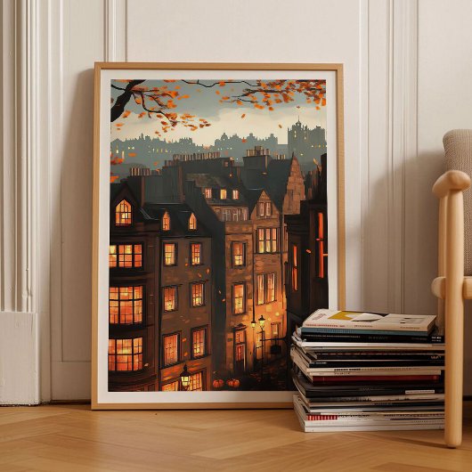 Edinburgh Print Edinburgh Illustration Scotland Pr ポスター