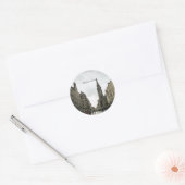 Edinburgh, Scotland cityscape ラウンドシール (封筒)