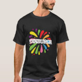Edinburgh Scotland Colorful Festival Tシャツ (正面)