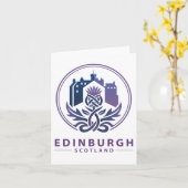 Edinburgh Scotland United Kingdom カード (黄色い花)