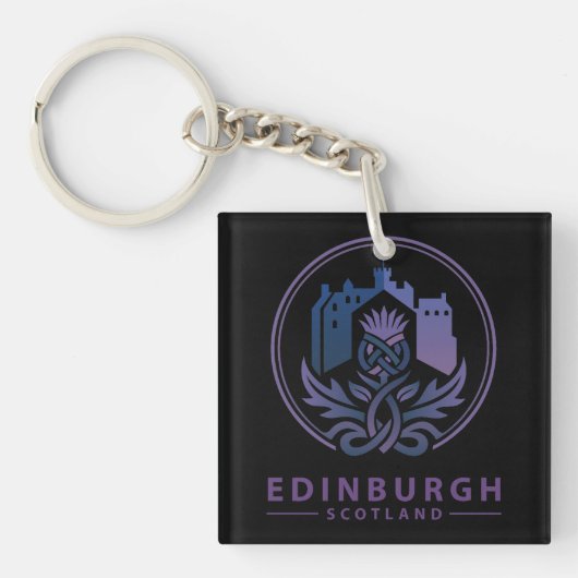 Edinburgh Scotland United Kingdom キーホルダー (正面)
