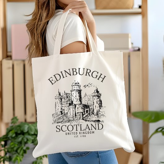 Edinburgh Tote Bag | Vintage Scotland Travel  トートバッグ