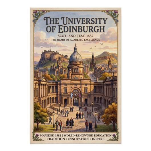 Edinburgh University ポスター (正面)