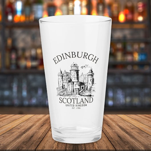 Edinburgh | Vintage United Kingdom Souvenir タンブラーグラス