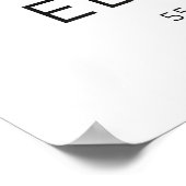 Edinburgh Wall Art Soft Watercolor Skyline ポスター (角)