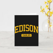 Edison High School Hs Edison Nj Varsity Srts  カード (黄色い花)