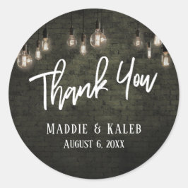 Edison Lightsはっきりした付き工業用レンガ ラウンドシール