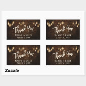 Edison Lights付き工業用レンガ 長方形シール (シート)