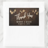 Edison Lights付き工業用レンガ 長方形シール (バッグ)