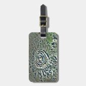 Edistoの島のビーチ場面荷物のラベル ラゲッジタグ (正面縦)