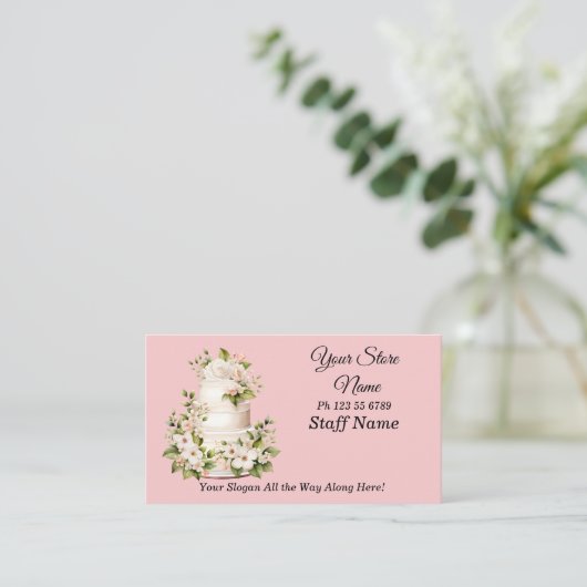 Edit ALL Details & Change Photo Cake Store  名刺 (スタンド正面)