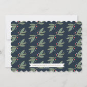 EDITABLEカラークリスマスグローホリデーカード シーズンカード (裏面)