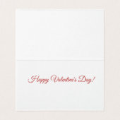 EDITABLE クラシカル Music w / Bach Valentine Card (内部フラット)