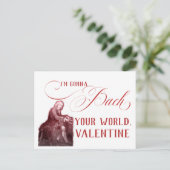 EDITABLE クラシカル Music w / Bach Valentine Card シーズンポストカード (スタンド正面)