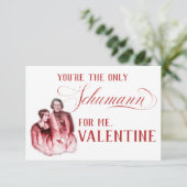 EDITABLE クラシカル Music w / Schumann Valentine 招待状 (スタンド正面)