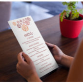 Editable Abstract African Shape Ethnic Wedding  メニュー