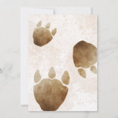 Editable "AGE" Dinosaurs Trex Wild Birthday 招待状 (裏面)