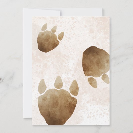 Editable "AGE" Dinosaurs Trex Wild Birthday 招待状 (裏面)