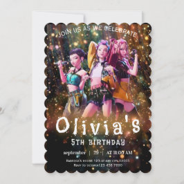 Editable Anime Birthday Invitation 招待状