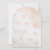 Editable Aqiqah for Baby Girl | Arch Shape Cute Go 招待状 (裏面)