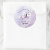 Editable Aqiqah for Baby girl Sticker ラウンドシール (バッグ)