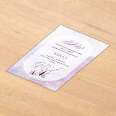 Editable Aqiqah for Baby Greeting Card It’s a Girl アクリル招待状 (レイダウン)