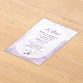 Editable Aqiqah for Baby  It’s a Girl アクリル招待状 (レイダウン)