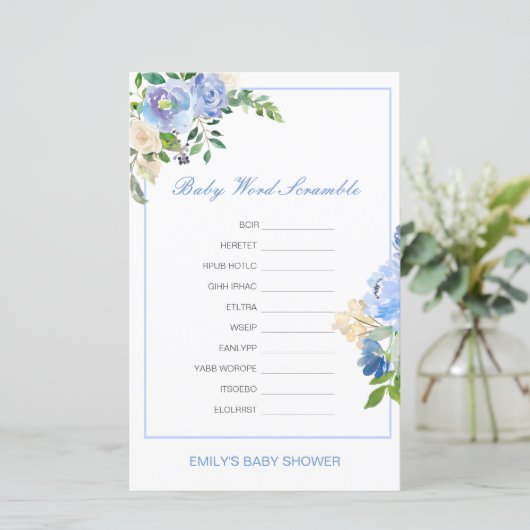 Editable Baby Word Scramble with Answer (スタンド正面)