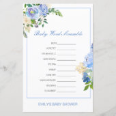 Editable Baby Word Scramble with Answer (正面)