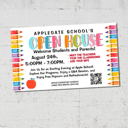 Editable Back to School Banner & Poster Template | ポスター