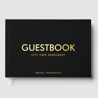 Editable Background Color Sans Serif Modern ゲストブック