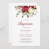 Editable Baptism Invitation, Custom Baptism Invita 招待状 (正面/裏面)