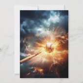 Editable Baseball Birthday Invitation 招待状 (裏面)