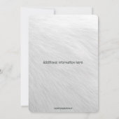 Editable Bear and a Balloon Birthday 招待状 (裏面)