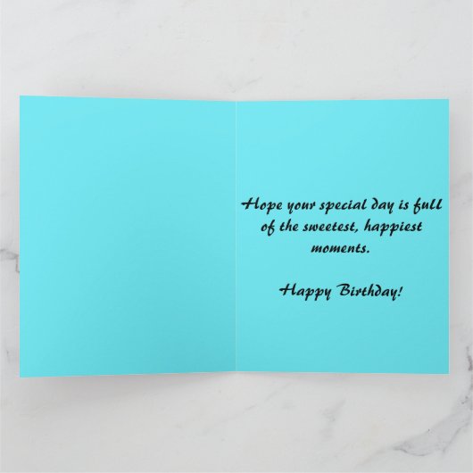 Editable Birds in a Tree Greeting カード (内部)