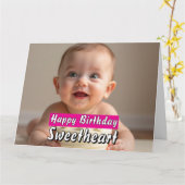 Editable Birthday Card – Sweet Cake Design Digital カード (黄色い花)