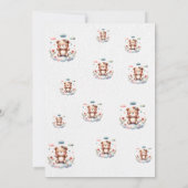 Editable Birthday Girl Teddy Bear Invitation 🧸💖 招待状 (裏面)