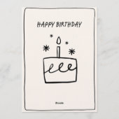 Editable Birthday Invitation – Colorful Party Temp 招待状 (裏面)