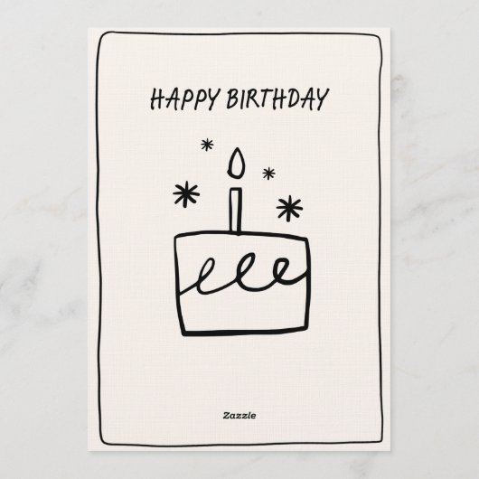 Editable Birthday Invitation – Colorful Party Temp 招待状 (裏面)