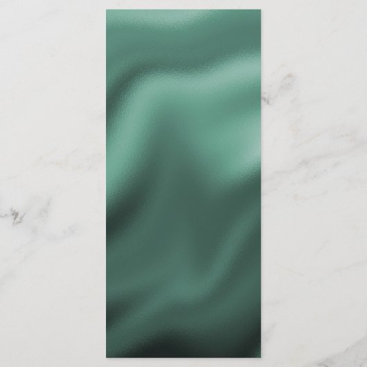 Editable Birthday Menu 100th Green Glitter メニュー (裏面)