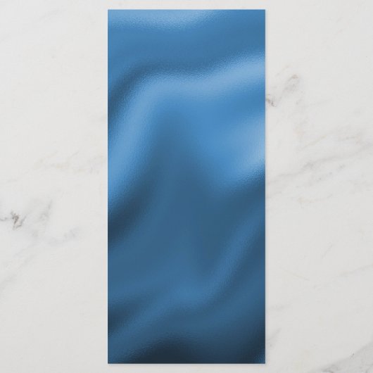 Editable Birthday Menu 100th Teal Blue Glitter メニュー (裏面)