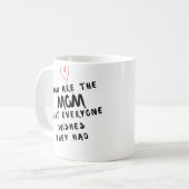 Editable Black and White Mother's Day Coffee Mug コーヒーマグカップ (正面左)