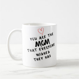 Editable Black and White Mother's Day Coffee Mug コーヒーマグカップ