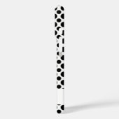 Editable Black Polka Dots Big and Small on White Case-Mate iPhoneケース (裏面 / 左)