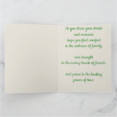 Editable Blue Butterfly and Flowers カード (内部)