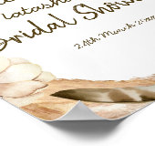 Editable Boho Party Welcome Sign 8x10 ポスター (角)