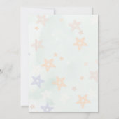 Editable Boho Rainbow Baby Shower Invitation 招待状 (裏面)