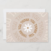 Editable Boho Thank You Business Cardテンプレート 招待状 (裏面)