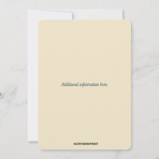 Editable Burgundy Roses in a Double Gold Frame 招待状 (裏面)